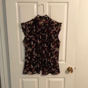 NY&CO Semi-Sheer Sleeveless Blouse-NWOT